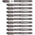 Khkui - worker + colorful - stylo roller - lot x 10 stylos pointe moyenne - noir