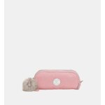 Kipling - trousse scolaire gitroy en toile - rose