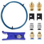 Kit d'imprimante 3d avec tubes bowden, coupe - tube en ptfe, raccords pneumatiques et chaussettes et ...