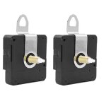 Kit de m�canisme de mouvement d'horloge a quartz a long arbre a couple elev�, crochets muraux, pi�ces ...