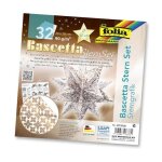 Kit origami etoile blanc cuivre 30cm