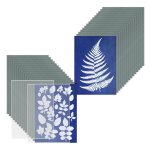 Kit de papier d'impression sun, cyanotype, 30 feuilles cyanotype avec panneau acrylique 2 feuilles, d'art ... Kit de papier d'impression sun, cyanotype, 30 feuilles cyanotype avec panneau acrylique 2 feuilles, d'art ...