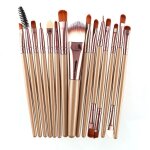 Kit de pinceaux de maquillage, 15 pi�ces / ensemble, pour cils, l�vres, fond de teint, poudre, ombre ...