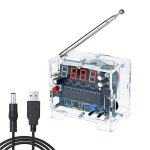 Kit r�cepteur radio fm num�rique 76mhz - 108mhz, r�cepteur sans fil r�glable avec c�ble d'alimentation, ...