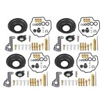 Kit de rparation de carburateur, ensemble de 4 vannes de coupure d'air a membrane de remplacement pour ...