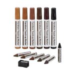 Kit de r�paration de meubles 13 pi�ces avec marqueurs de r�paration du bois et b�tons de cire pour les ...