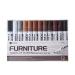 Kit de retouche de meubles, 12 couleurs, bâtons de remplissage d'ampli, bois composite, peinture mars, ... Kit de retouche de meubles, 12 couleurs, bâtons de remplissage d'ampli, bois composite, peinture mars, ...