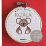 Koala - inclus 1 livre de broderie + 1 mini - tambour + 1 toile & des fils + 1 aiguille
