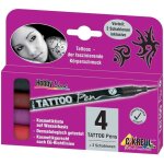 Kreul etui de 4 marqueurs tattoo pen hobby line pte pinceau