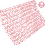 Kw - trio 10 pices en plastique 30 trous classeurs  feuilles mobiles reliure  anneaux peignes 85 feuilles ...