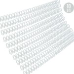 Kw - trio 10 pices en plastique 30 trous classeurs  feuilles mobiles reliure  anneaux peignes 85 feuilles ...