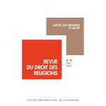 La�cit�, fait religieux et sant� - revue du droit des religions n 19 / 2025