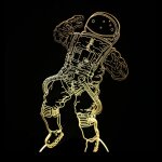 Lampe de nuit 3d pour salle de jeu, installation de bureau, eclairage d�coratif sur la console de jeu, ...