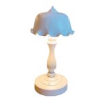 Lampe de table en forme de feuille de lotus, abat - jour en plastique, 3 niveaux de luminosit, lampe ...