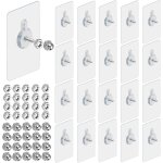 Lbgwp60 - 20 pices adhesif accroche tableau sans percer, fixation murale accroche cadre sans percer, ...