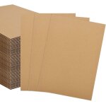 Lbgwp60 - lot de 50 feuilles de carton ondul a3, 400 x 300 mm, 2, 5 mm d'paisseur, grand format pour ...