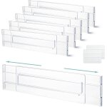Lbgwp60 - 6pièces séparateur tiroirs réglable organisateur de tiroir transparent tiroir extensibles pour ... Lbgwp60 - 6pièces séparateur tiroirs réglable organisateur de tiroir transparent tiroir extensibles pour ...