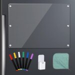 Lbgwp60 - acrylique planning semaine magnetique 42 x 30 cm tableau magntique effaable frigo transparent, ...
