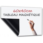 Lbgwp60 - tableau blanc magnetique effacable adhsive mural 60x40cm - white board adhesif - film adhsif ...