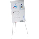 Lbgwp60 - tableau blanc, magntique, hauteur rglable, trpied, rangement stylos, cadre en alu, hxl 90 ...