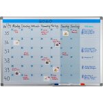 Lbgwp60 - tableau, organ ur hebdomadaire, effaable, magntique, panneau dorganisation, aimant, 60 x ...