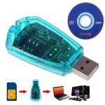 Lecteur de carte sim pour tlphone portable, usb, standard, graveur de copie, cbles d'ordinateur, sms ...