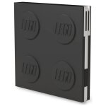 Lego - carnet avec verrou et stylo a encre gel - noir - 5009067