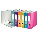 Leitz lot de 10 classeurs a levier 180 plastifi wow dos de 80 mm assortis