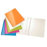 Leitz 10 x chemise a lamelle wow , format a4, en carton, bleu