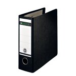 Leitz r�f 1075 - 00 - 95 lot de 5 classeurs a levier tranche 77 mm noir a5