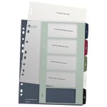 Leitz 12350000 intercalaire de classement onglet avec index num�rique polypropyl�ne (pp) multicolore