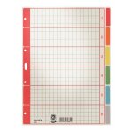 Leitz 43500085 intercalaire de classement onglet avec index num�rique carton multicolore