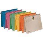 Leitz 50 x serie 18 h�ngehefter, manilakarton 250 g / qm, gelb