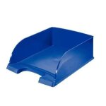 Leitz 52330035 lot de 4 corbeilles a courrier hauteur 103 mm bleu fonc