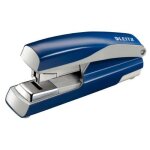 Leitz - agrafeuse socle flat clinch pour agrafes 24 / 6 et 26 / 6 - capacit� 40 feuilles - bleu