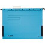 Leitz alpha dossier suspendu carton, m�tal a4 bleu 5 pi�ces
