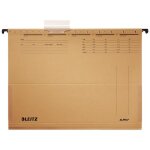 Leitz alpha dossier suspendu carton, m�tal a4 marron