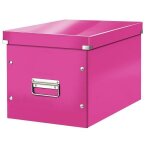Leitz click et store cube - bo�te de rangement - l - rose