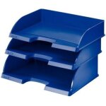 Leitz corbeille a courrier plus jumbo, a4 a l'italienne, bleu