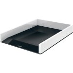 Leitz corbeille a courrier wow duo colour a4 noir blanc