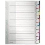 Leitz intercalaires en plastique, vierge, format a5,