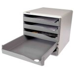 Leitz module de classement, 5 tiroirs, gris - clair / gris - fonc�