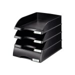 Leitz plus standard corbeille a courrier a4 noir