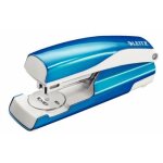 Leitz wow agrafeuse de bureau en m�tal bo�te carton - bleu m�tallis�