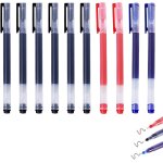 Letnerny - lot de 10 stylos a bille a encre gel de 0, 5 mm, stylos a bille a pointe fine de style japonais ...