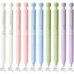 Letnerny - lot de 10 stylos a encre gel r�tractables, pointe fine de 0, 5 mm, sans bavure, motif panda, ...
