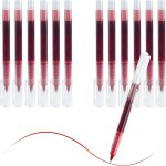 Letnerny - lot de 12 stylos a bille a encre gel a s�chage rapide - 0, 5 mm - encre noire - pour bureau, ...