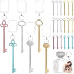 Letnerny - 24 stylos cls gel avec 24 porte - cls photo en acrylique - cadeau d'adieu, rentre scolaire ...