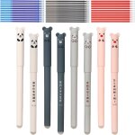 Letnerny - ensemble de stylos effaables - 8 stylos a bille effaables + 36 recharges - stylo effaable ...