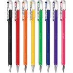 Letnerny - mattehop lot de 8 stylos roller a encre gel liquide k110 - 1, 0 mm 1 de chaque couleur dans ...